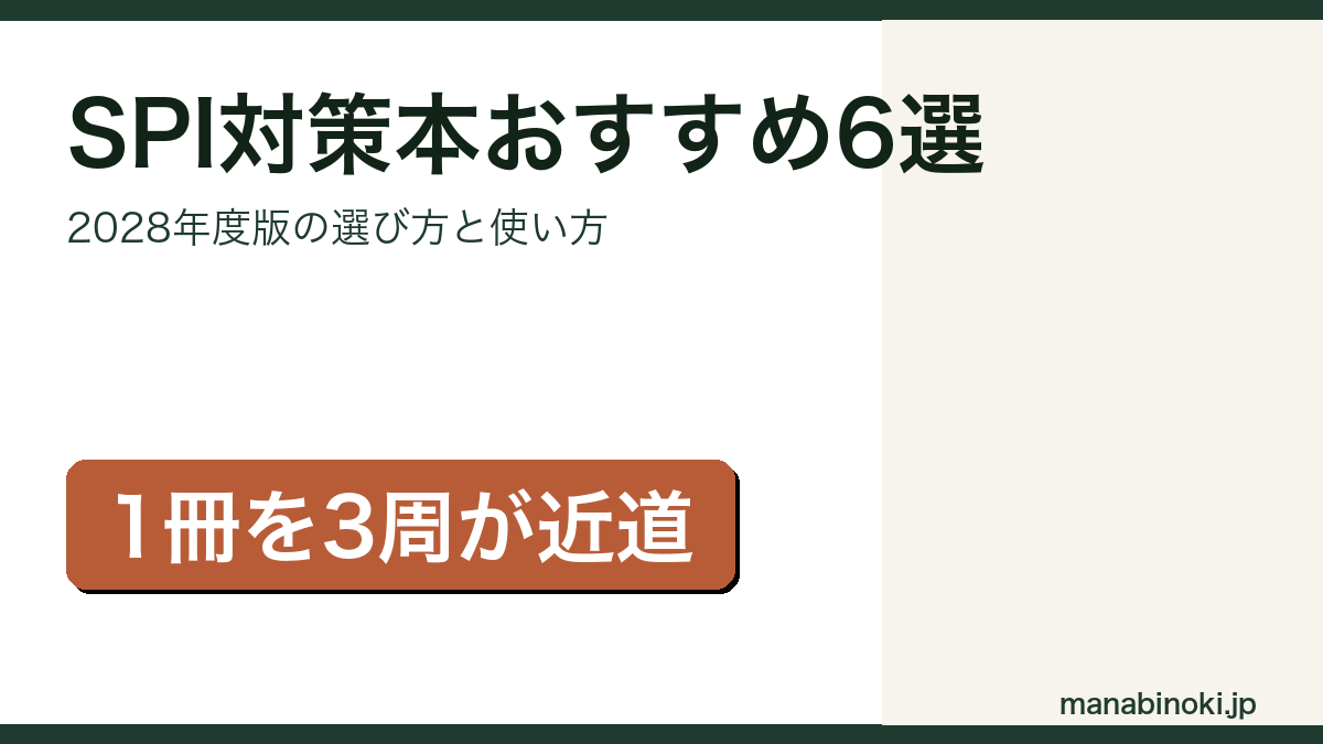 SPI対策本おすすめ6選を紹介するアイキャッチ画像